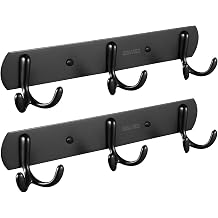 SOLVEX Coat Rack Wall Mount,2 Pack Coat Hooks Wall Mount, Hat Rack Key Holder Bag Hanger for Wall,Wall Hooks for Hanging,Purse Hanger Towel Hooks for Bathroom SP-60301-N
