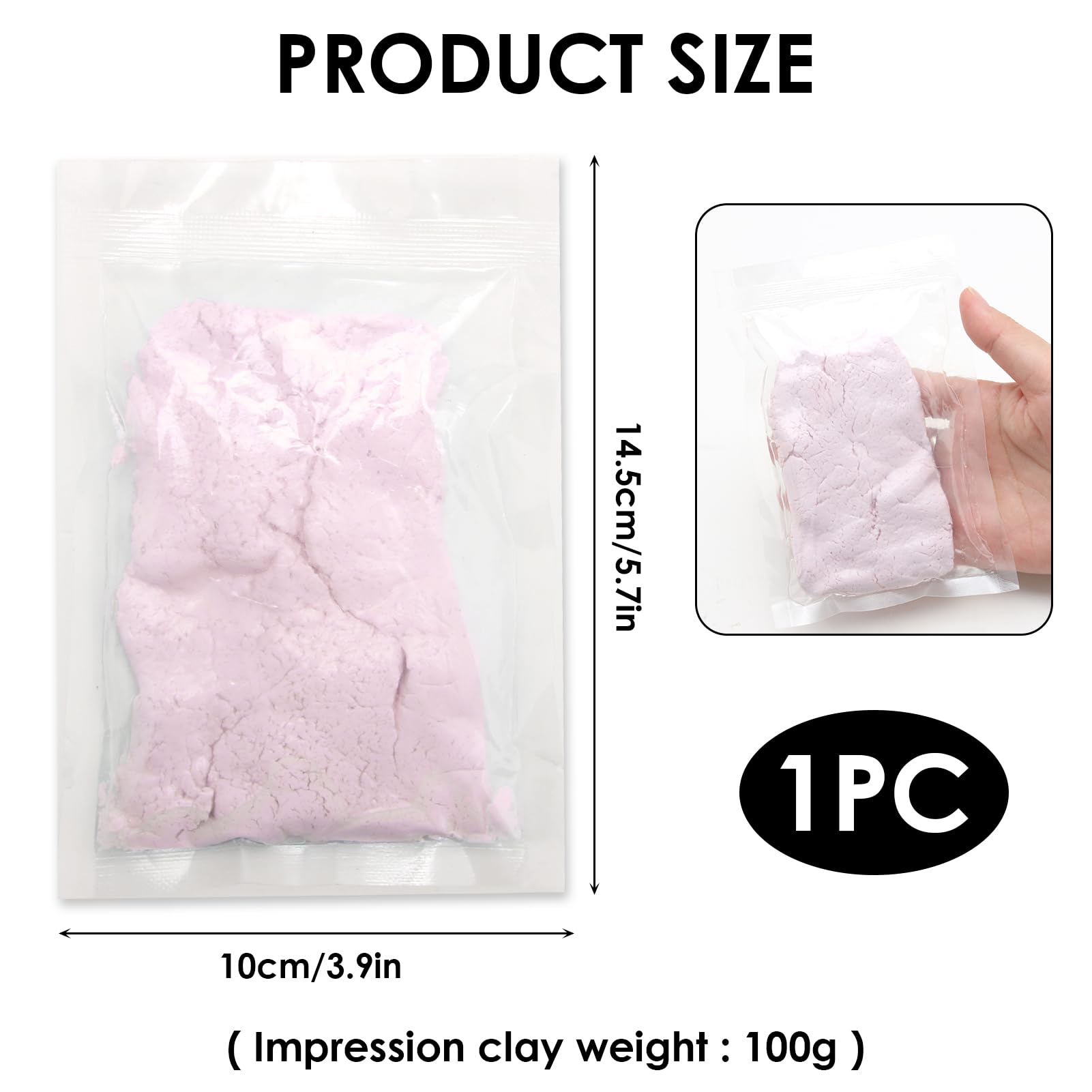 witeup Clay Pet Paw Impression Kit - Image 2