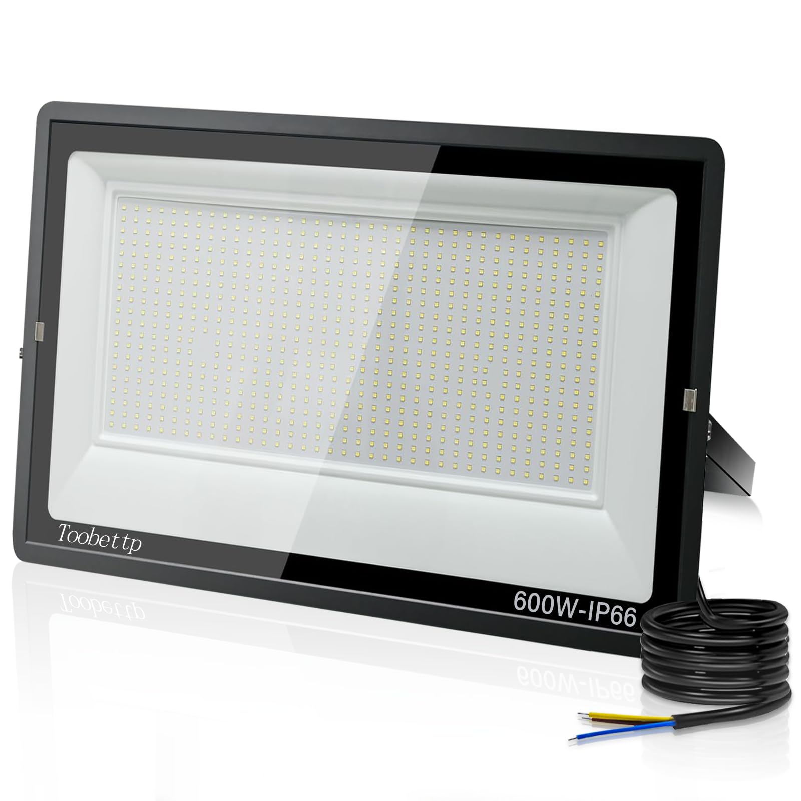 toobettp Outdoor LED Spotlight 600W, 60000LM Super Bright, 6000K Cool White — image 1