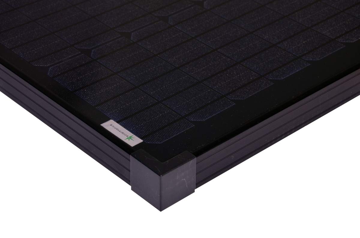 Solarmodul 50 Watt schwarz Mono Solarpanel Solarzelle 630x545x35 92084 Photovoltaik