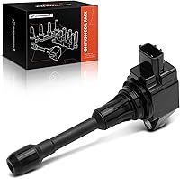 Vista 1 de A-Premium Paquete de bobinas de encendido del motor compatible con Nissan Versa 2012-2019, Versa Note 2014-2019, 1.6L 1.8L