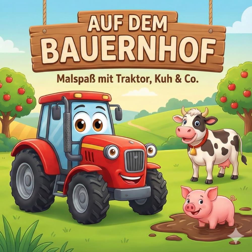 Malbuch auf dem Bauernhof