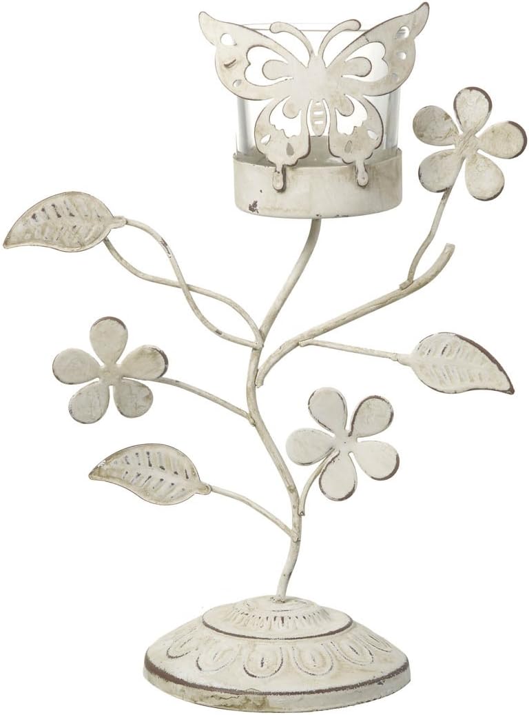 Cream Tealight Holder by Parlane 21 cm