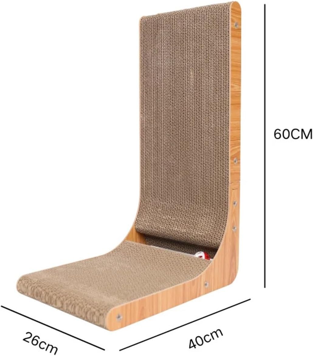 L-Shaped Indoor Cat Scratching Post(Gold)