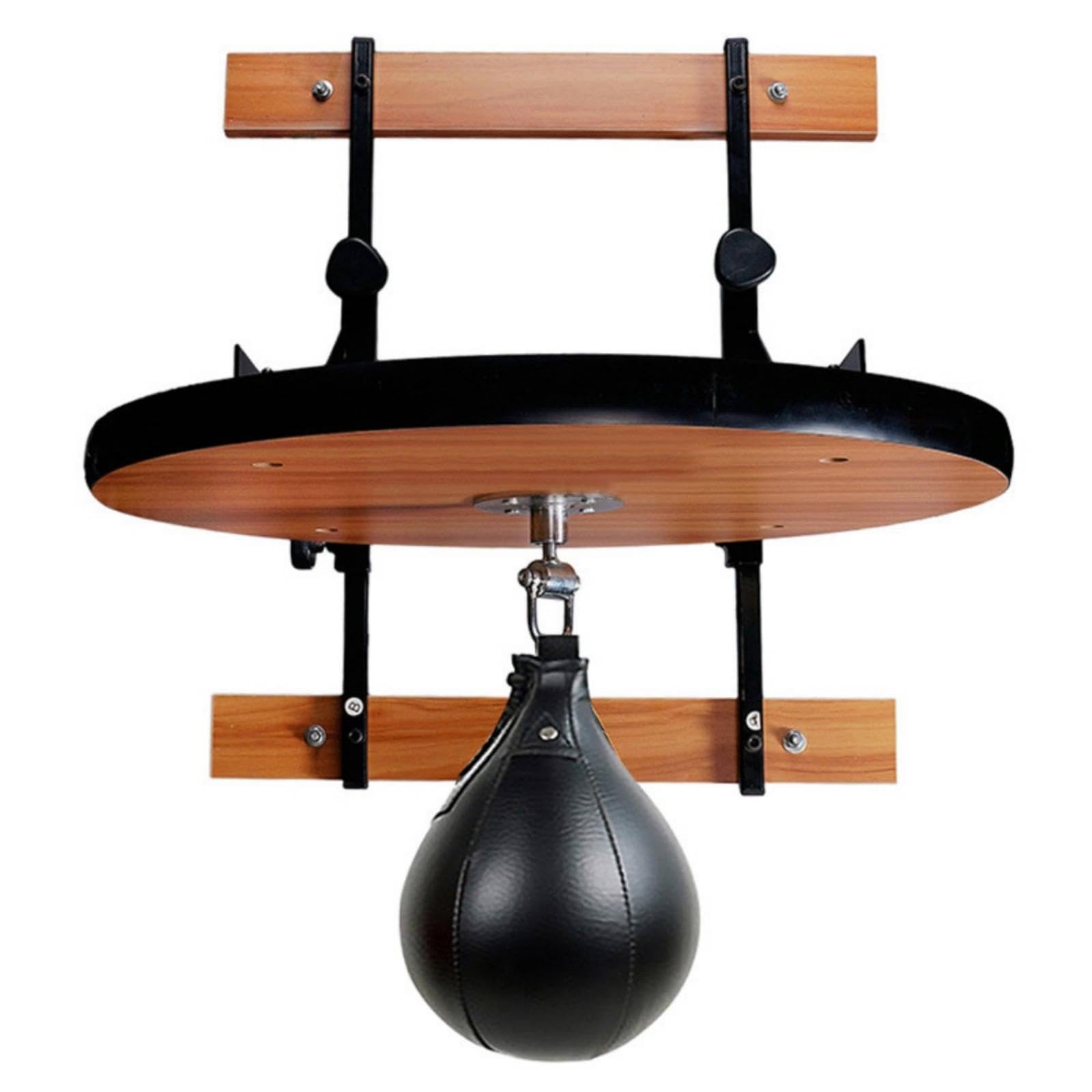 Boxing Speed Ball Space Saving Speed Bag Assembly with Ball Heavy-Duty Wall-Attached Speedball Unit for Fighters, Home Gym Peach Wood 20MM-image-28
