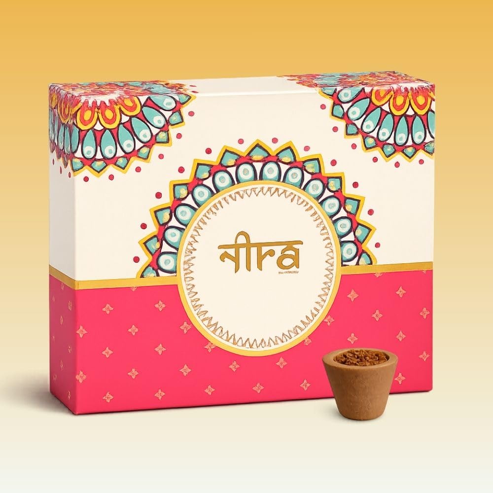 Nira Fragrances Rose Havan Cups | Aarti and Pooja Special Pack | 𝟏𝟐 𝐏𝐢𝐞𝐜𝐞𝐬 + Dhoop Cup Holder | Organic Rose Fragrance (𝐏𝐚𝐜𝐤 𝐎𝐟 𝟏)-image-34