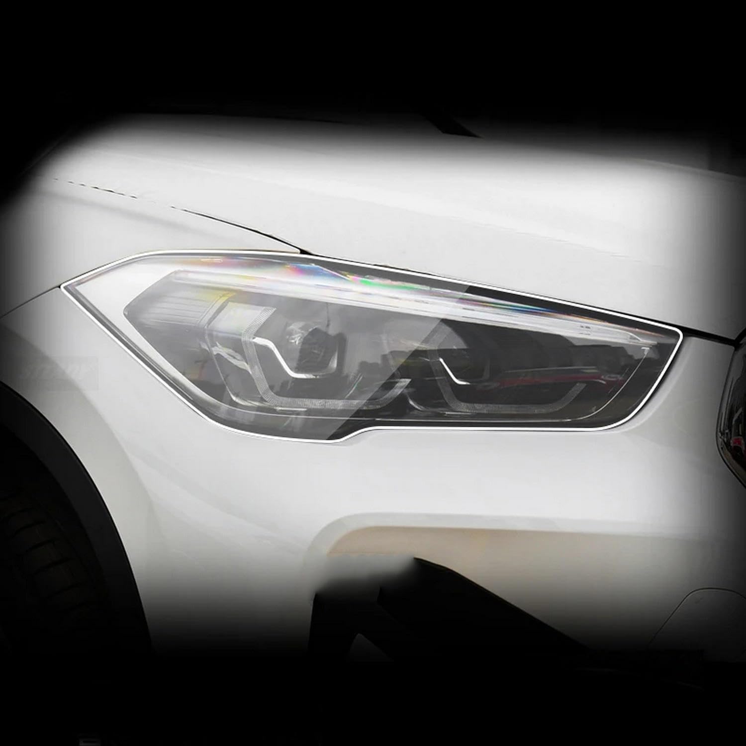 Film protection TPU anti-jaunissement pour phares de BMW X1 F48