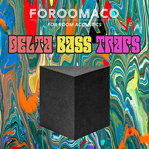 Image of Foroomaco Delta Bass Traps, 16.5 x 15.8 x 12 in, for Wall Corners, 2-Pack