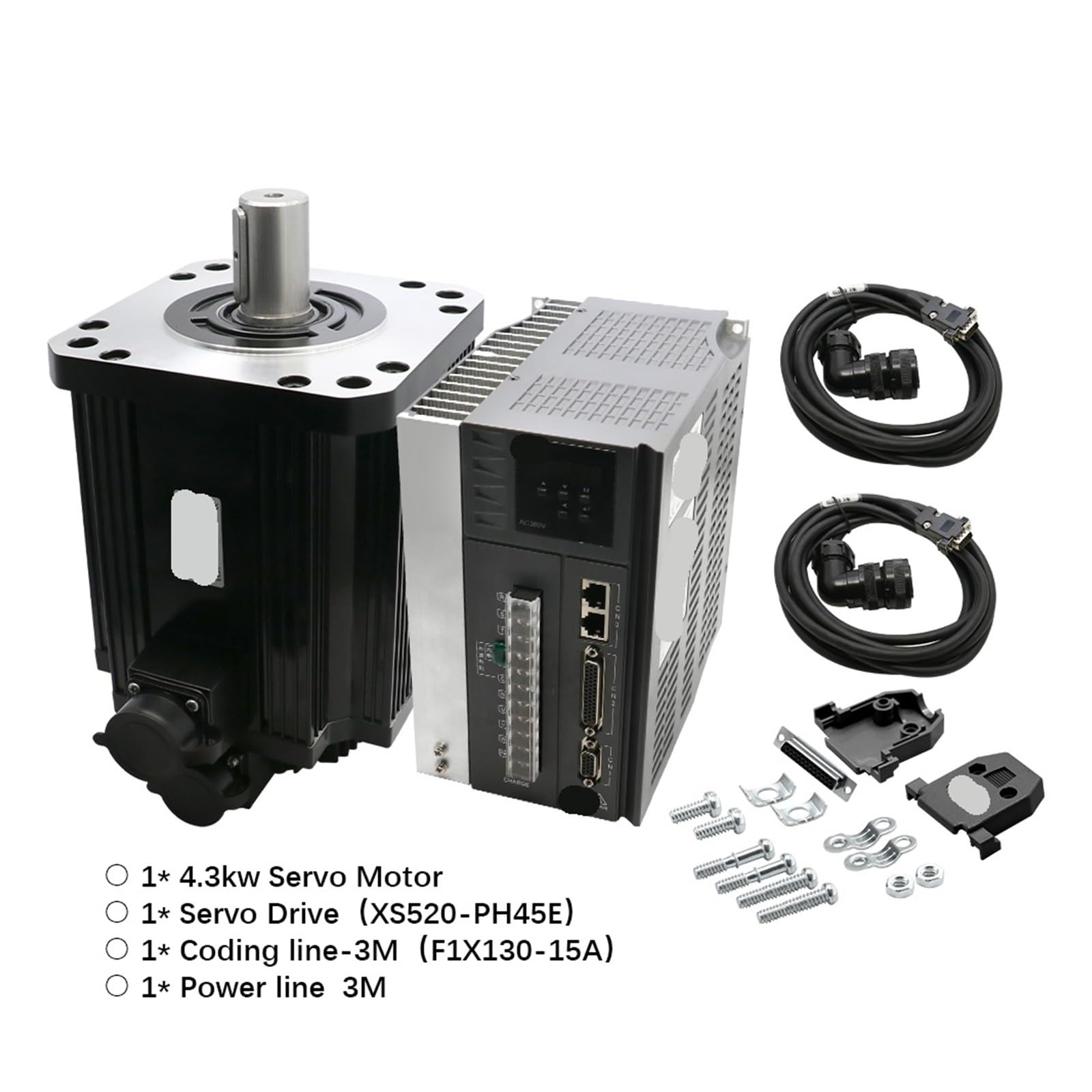Zestaw serwomotorów 180st-M27015 4,3 kW 380 V 1500 RPM 27 NM Obsługa 2500 PPR Sygnał impulsowy 5 24 analogowy -10-10(with Brake)