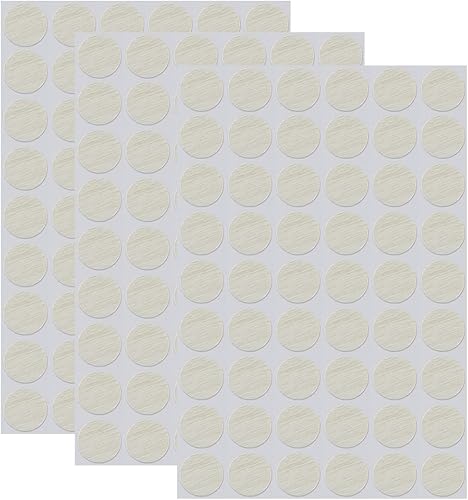 Miniatura 9 de 162 unidades en 3 hojas autoadhesivas para agujeros de tornillo, tapas de plástico para tornillos, tapas de plástico sin tornillos, cubierta