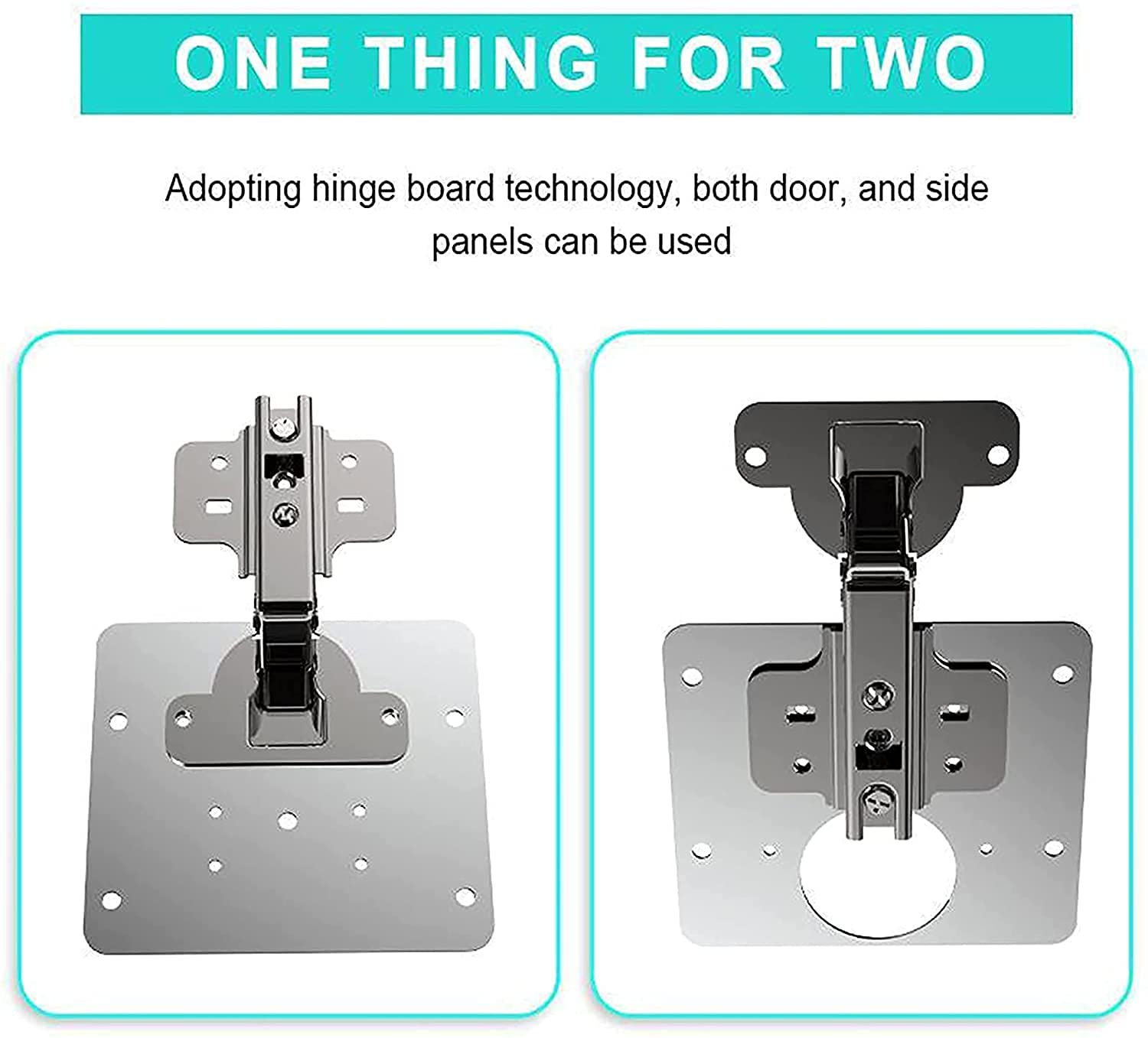 Cabinet Hinge Repair Plate - Stainless Steel Kit -4 Cabinet Hinge Repair Plate - Stainless Steel Kit -4