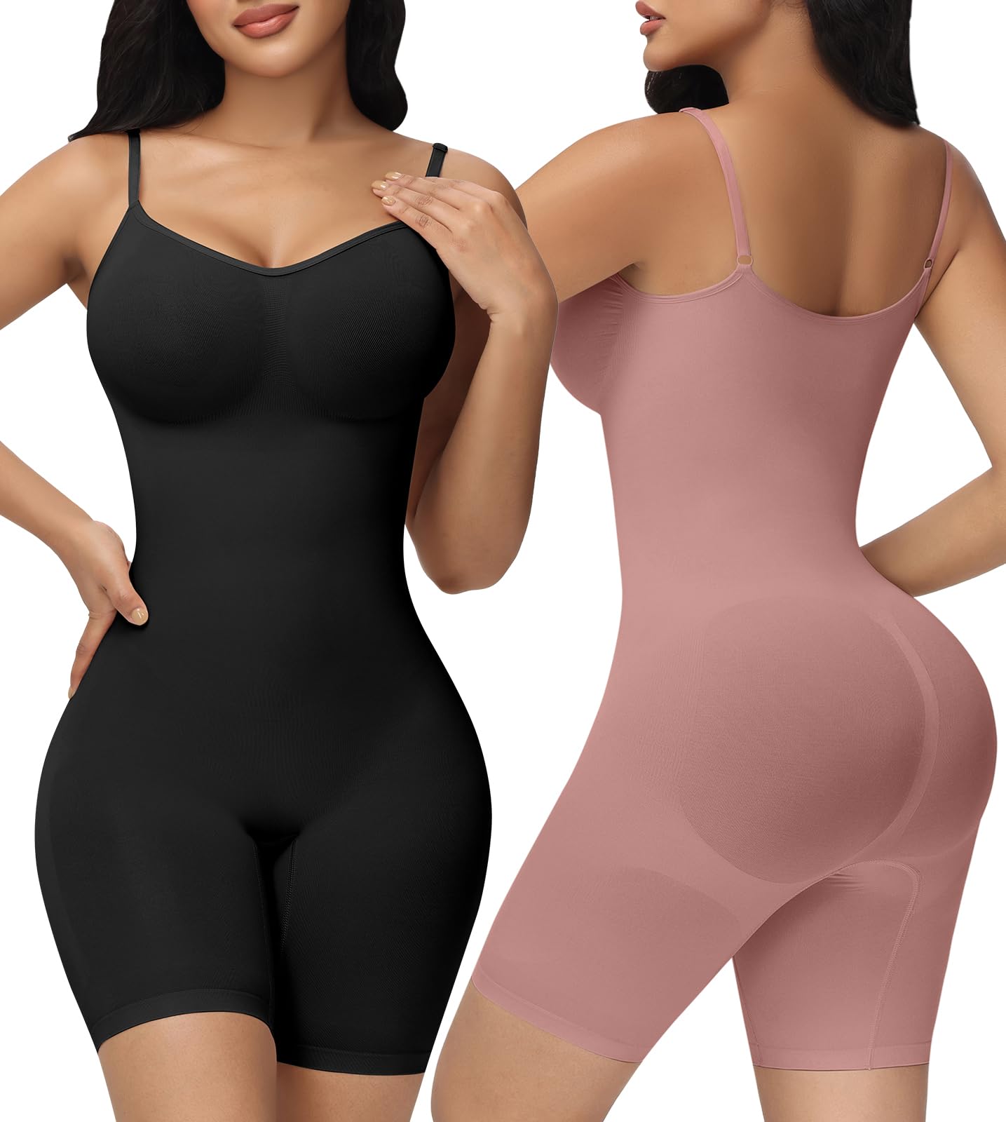 SHAPSHE2PC Shapewear Tummy Control Butt Lifting Faja Body Shaper Compression Bodysuits fajas moldeadoras
