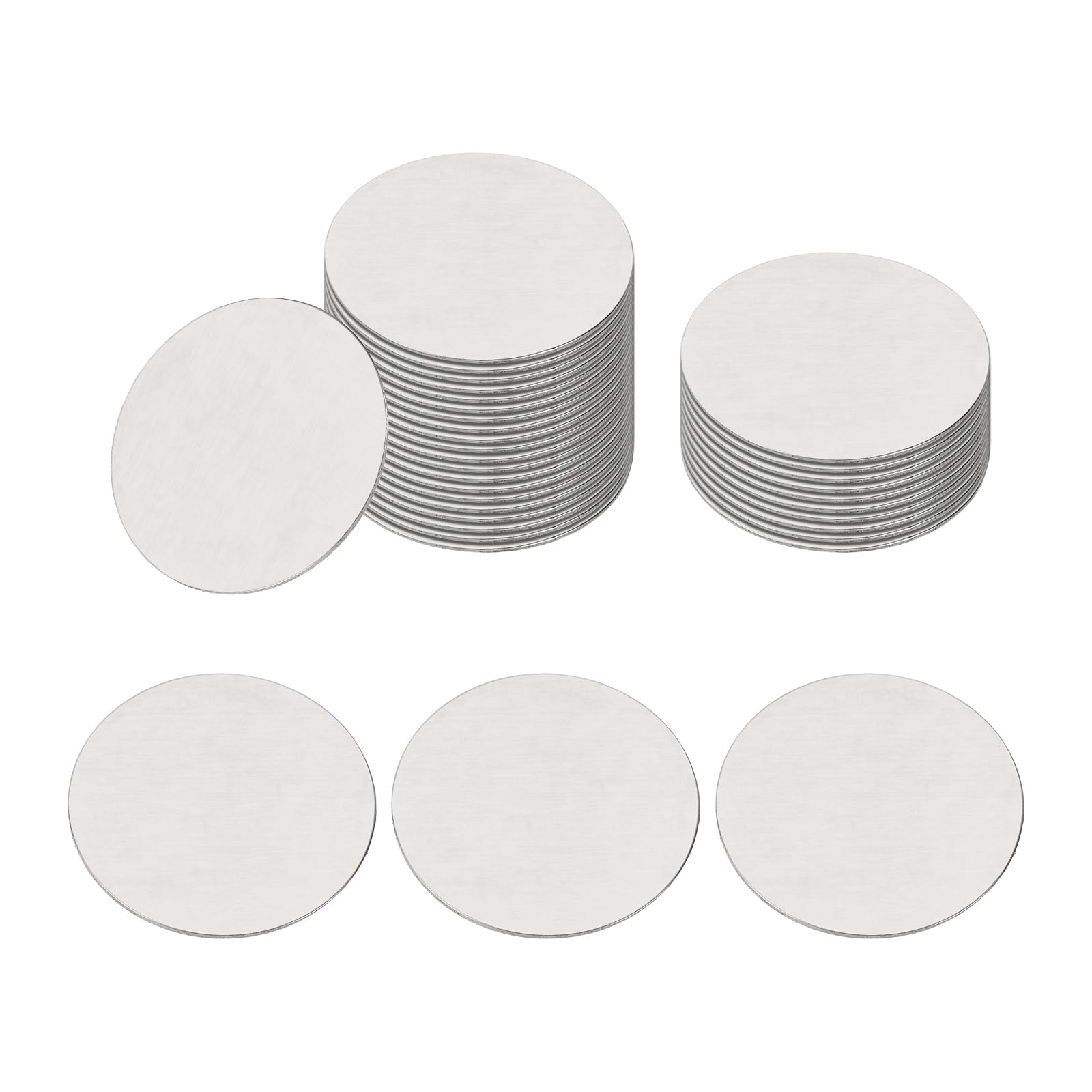 Discos de acero inoxidable redondos planos de 32 mm placas de metal circulares