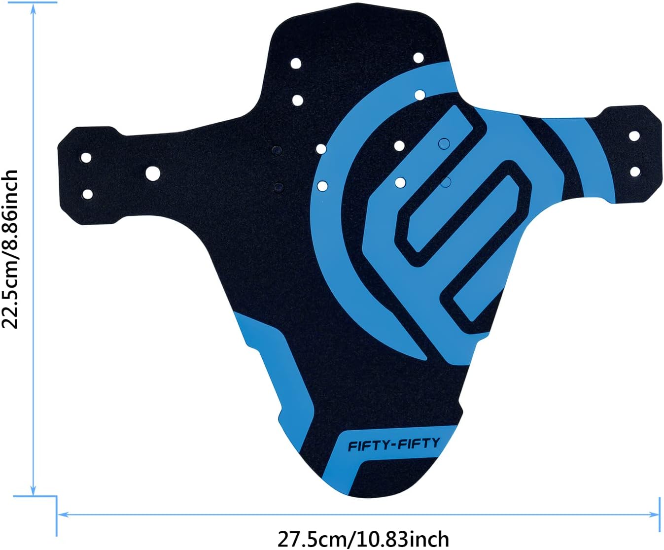 FIFTY-FIFTY Bike Bar Ends, Mountain Bike Handlebar Ends, Mountain Bike Fender, MTB Mudguard, Front and Rear Compatible Bicycle Mudguard