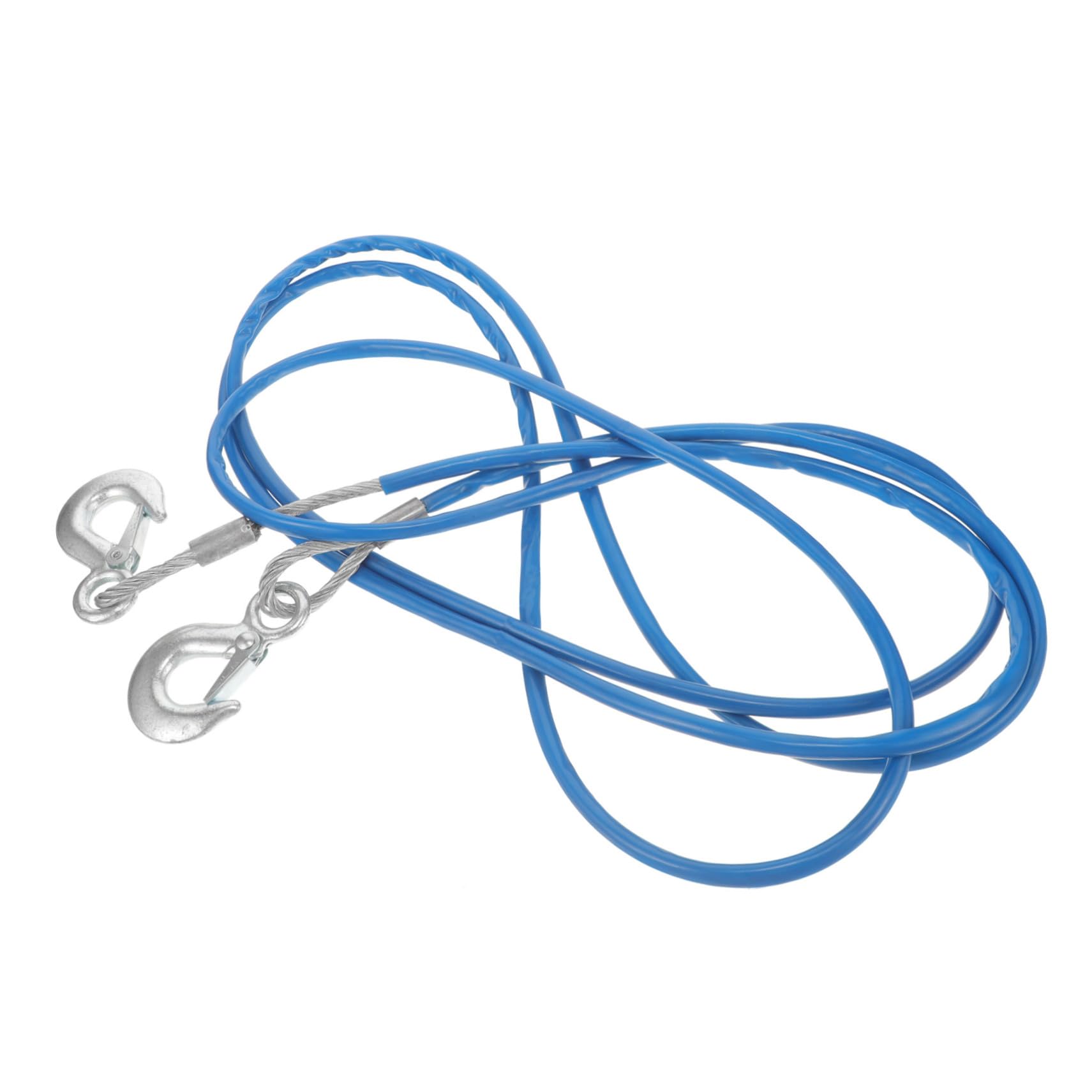 PRETYZOOM 4M Car Tow Dolly Towing Strap Capacity Heavy Duty Tow Cable with Hook for Vehicle Towing Emergency and Outdoor Use Durable Wire Construction