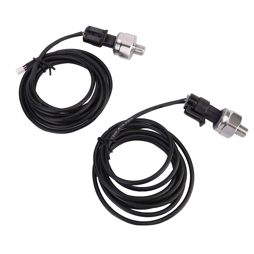 Luftdruckmesser, 2 in Druckluftmesser 52 mm DC 12 V Auto-PSI-Luftdruckmesser LED Doppel Digitalanzeige Air Ride Gauge Sensor Kit