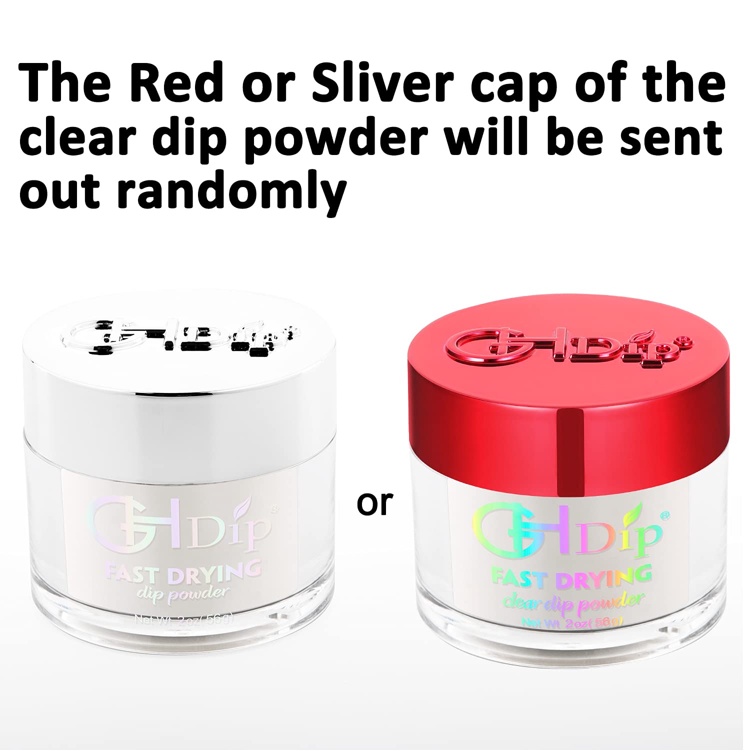 GH Dipping Powder Nail Tools Kit with 2oz Clear Dip Powder,Dip Tray,Nail File,Dust Remover Brush,Nail Display Tips and Bond Pre Pads