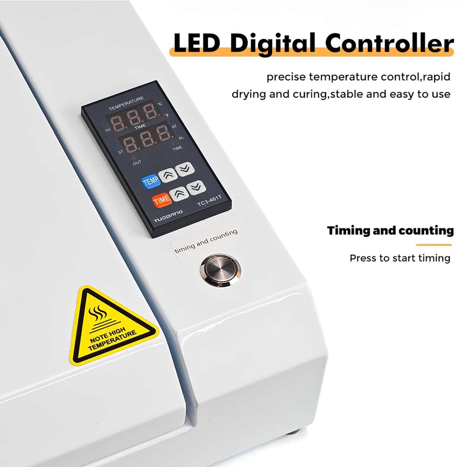 Piec Do Druku Dtf A3/a4, Suszarka Dwustronna Z Sterownikiem Led, Rozmiar Utwardzania 34×49cm, Regulowana Temperatura 0–150°c & Timer, Równomierne Ogrzewanie Do Sprzętu Transferowego Folii Pet Dtf