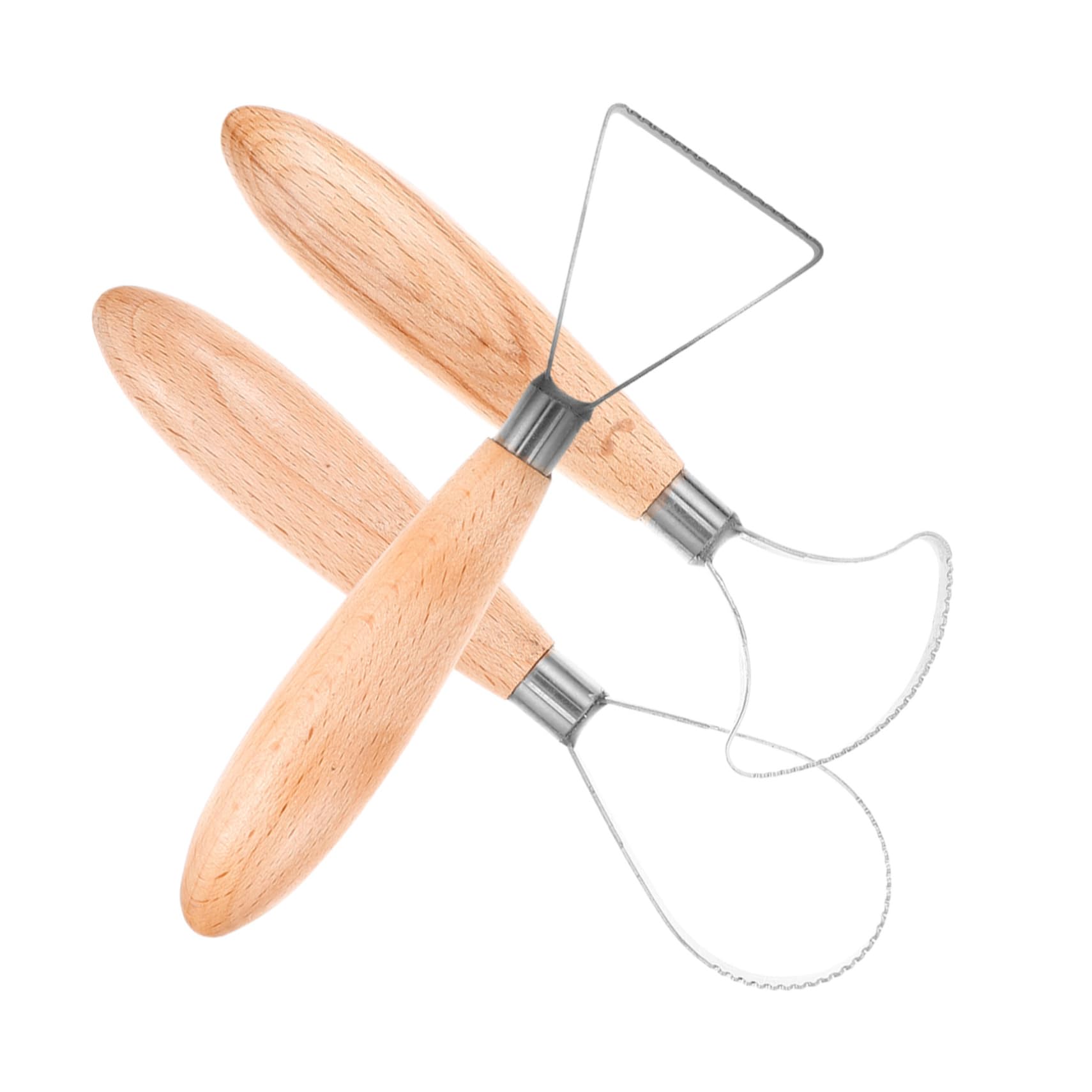 DOITOOL 5 Set Argilla Inossidabile E Utensili per Scultura Ceramica per Taglio Raschiatura E Modellazione Pasta Polimerica 3 Pezzi * 5