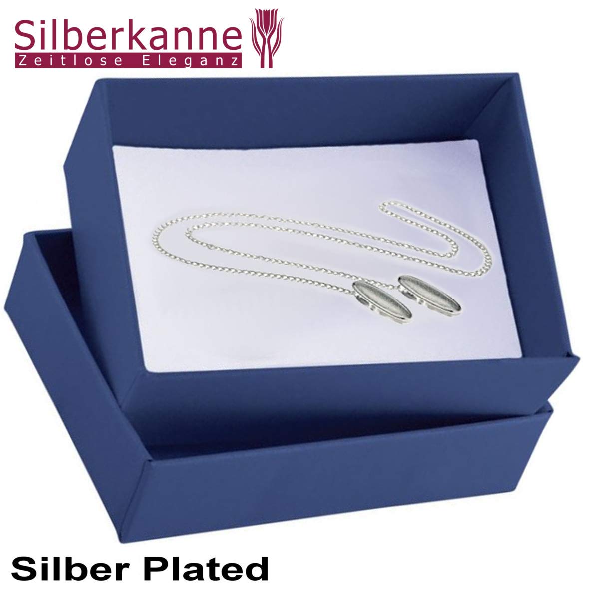 Serviettenring/Serviettenband | Silber Plated versilbert | L 60 cm | Edles Geschenk | In Geschenkbox