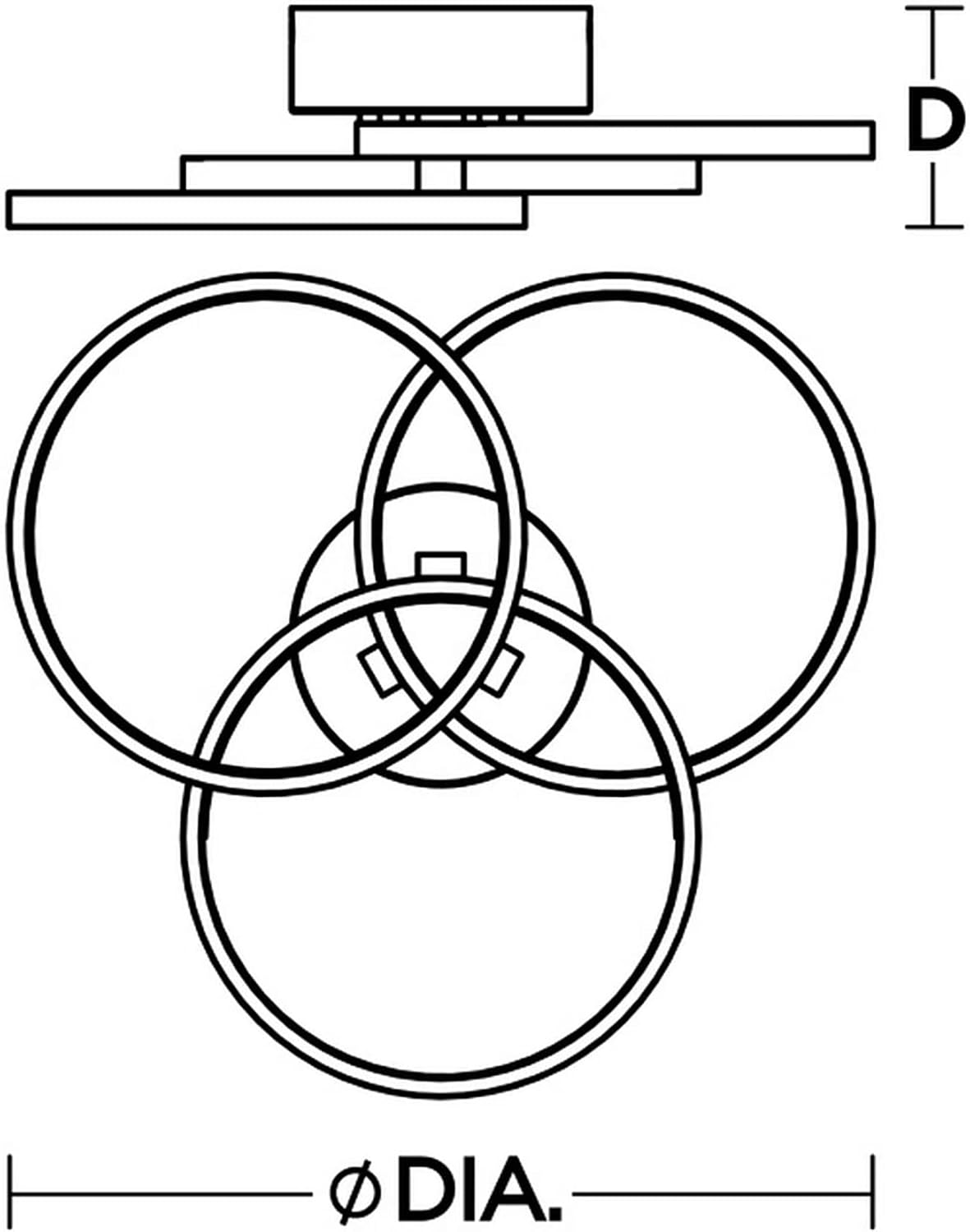 Orion Flushmount LED 26W 1000Lm 120V - Satin Brass