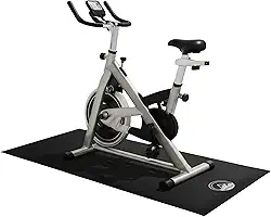 Tapete de esteira – Almofada de equipamento de ginástica doméstica de 76 x 182 cm – Tapete de exercício de 5 mm para bicicleta, tapete de caminhada ou elíptico em madeira ou carpete – Tapete de treino