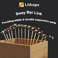 Vista 5 de Lithops K80258/K750385 Enlaces de barra estabilizadora delantera de aleación de zinc y níquel engrasables para Chrysler200/Sebring Jeep