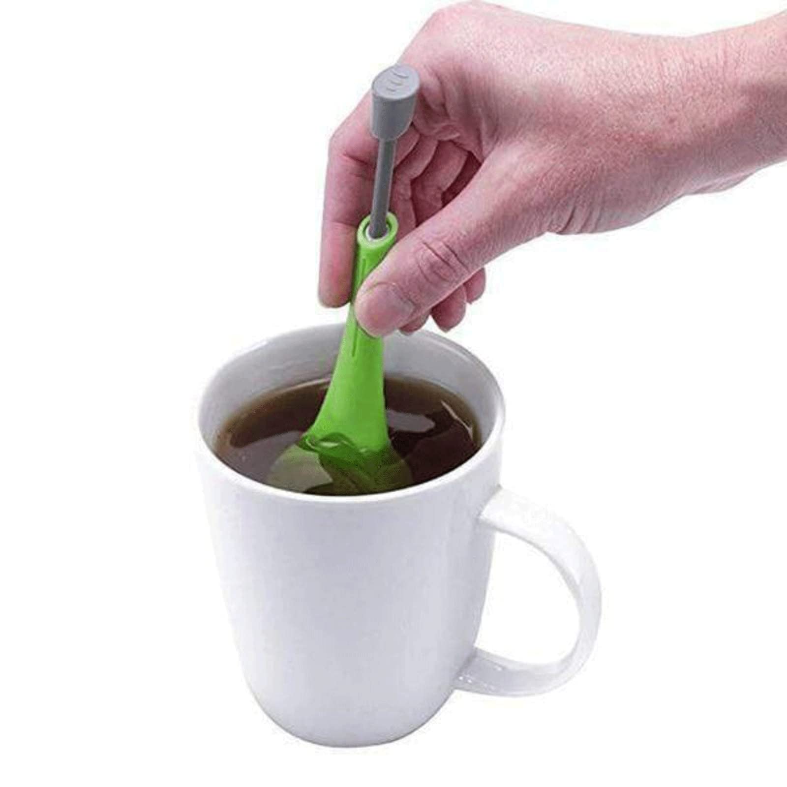 Colador de té de silicona, colador de té y café, reutilizable, con bloqueo, cuchara de té, infusor de malla, colador de té, herramientas de cocina