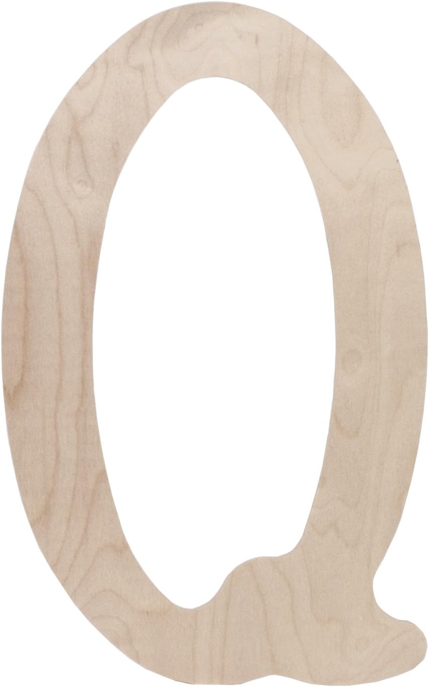 Walnut Hollow Wood Letters 18-inch, Q