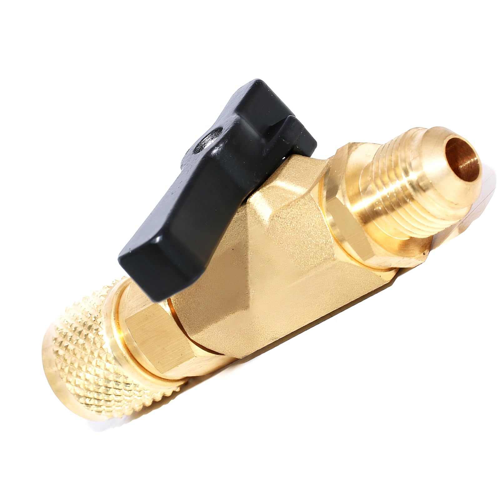 Hdoytxxm Multicolor 3 / 8Inch Straight Refrigerating Valves Adapter For Air Conditioning Shut Off Efficient Charging Air Conditioning Shut Off Valves Adapter