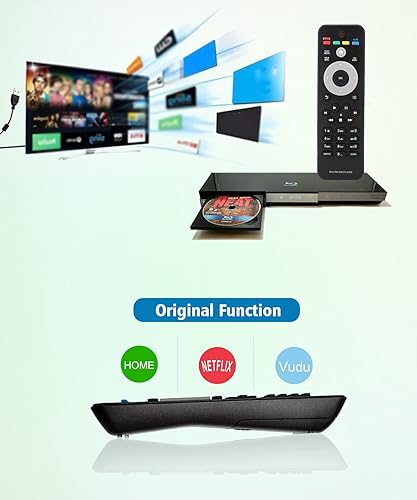 Miniatura 4 de Reemplazo de control remoto para Philips BDP2900 BDP2930 BDP2305 BDP2900 BDP3100 BDP3200 BDP1502/F7 BDP2100/F7 BDP2105/F7 BDP2205/F7 7 BDPP Sistema