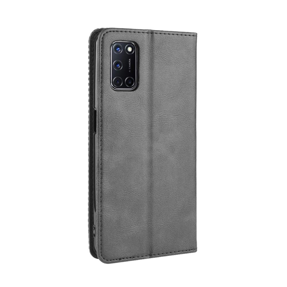 Jielangxin Cover per Oppo A52,Custodia in Pelle Custodia per Oppo A52 2020 CPH2069 PDAM10 Custodia Case Cover Brown