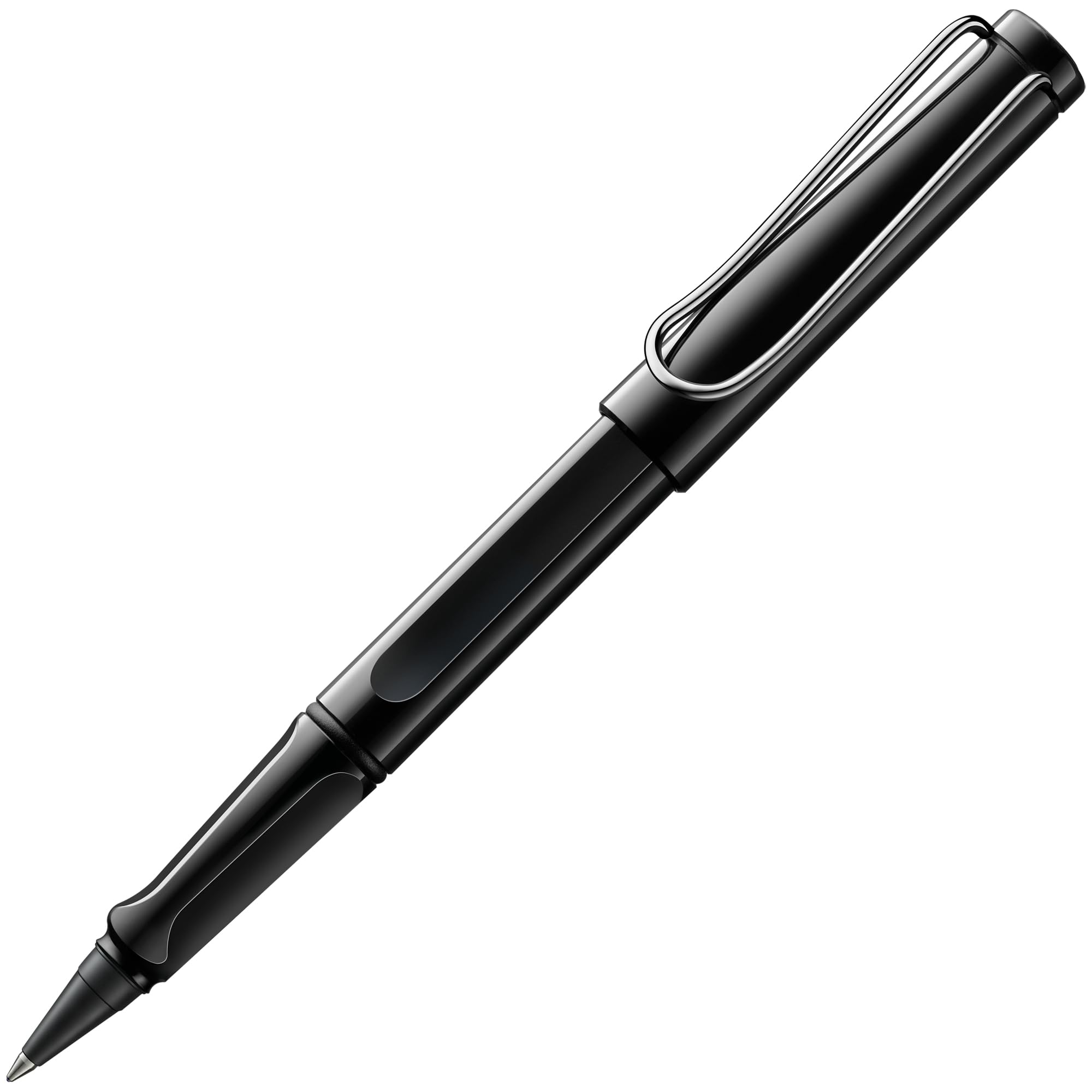LAMY safari roll-ink black - Ink Cartridge Rollerball Pen with ergonomic grip & line width M - for pleasant long writing - made of robust ASA plastic - including LAMY T10 blue cartridge