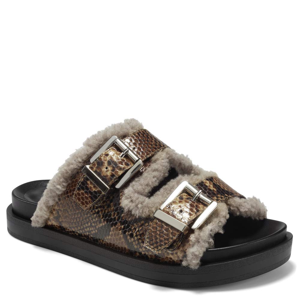 Aerosoles Women's Olivia Slide Sandal, BROWN SNAKE,