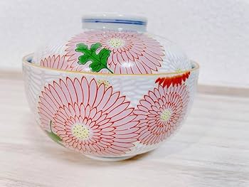Amazon.co.jp: 有田焼 幸楽窯 錦菊花尽くし小蓋物 2点セット