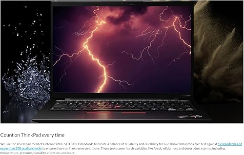 Miniatura 5 de Lenovo Lo último ThinkPad X1 Carbon Gen 10, Intel i7-1260P (12 núcleos), FHD IPS de 14 pulgadas, antirreflejo, DDR5 de 16 GB, SSD de 512 GB, lector