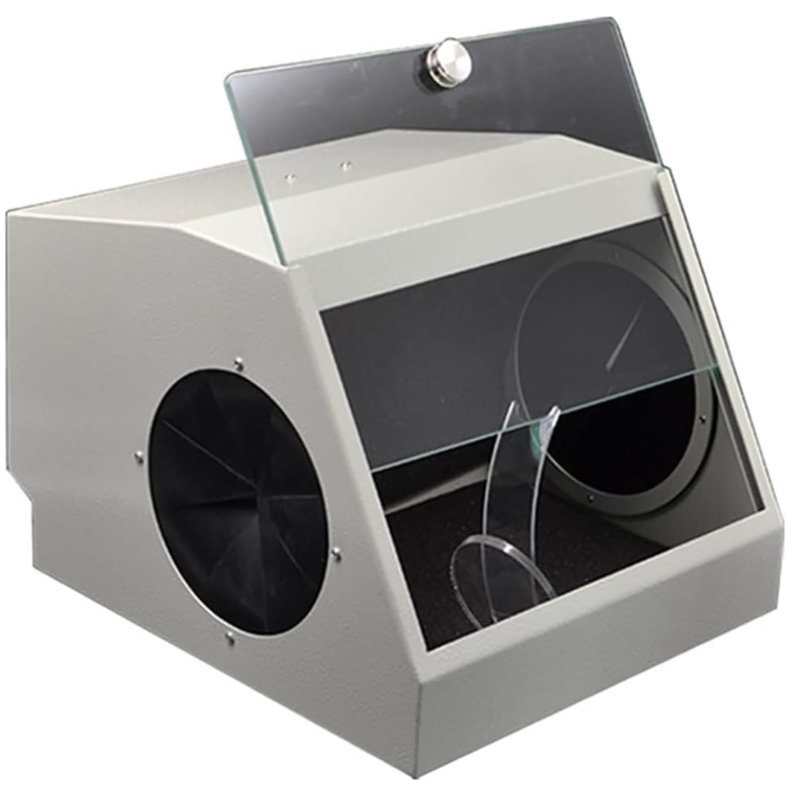 LYSDIANPU Modular Blast Cabinet, Dental Dustproof Box, with Air Extraction and Filter Device, LED Light Source, Air Sandblasting Cabinet Sandblaster for Sandblasting Lapping Engraving Operation