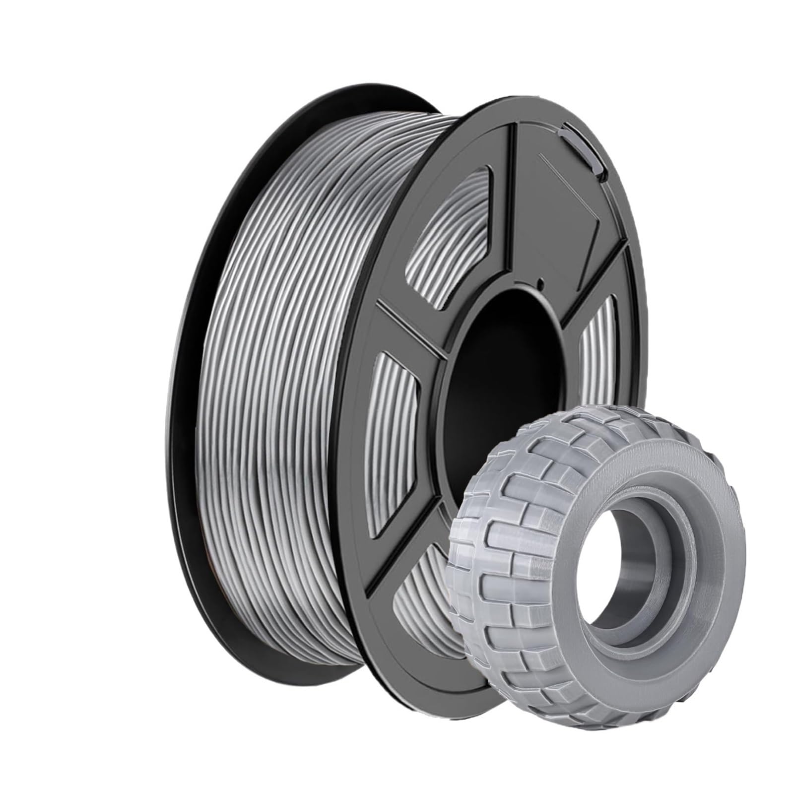 Filamento TPU 1,75 mm 95A Gris 250 g for impresora(TPU Grey 1000g)