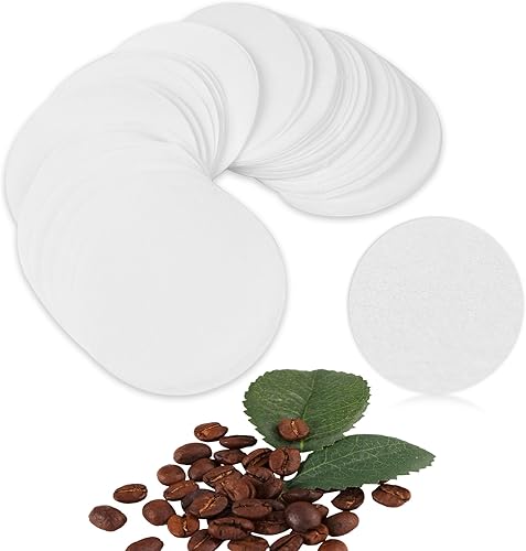 200 piezas de papel de filtro de café redondo, filtros de café desechables de 2.205 in, filtro de cafetera Moka para máquina de espresso, disponible en Yaxa Colombia