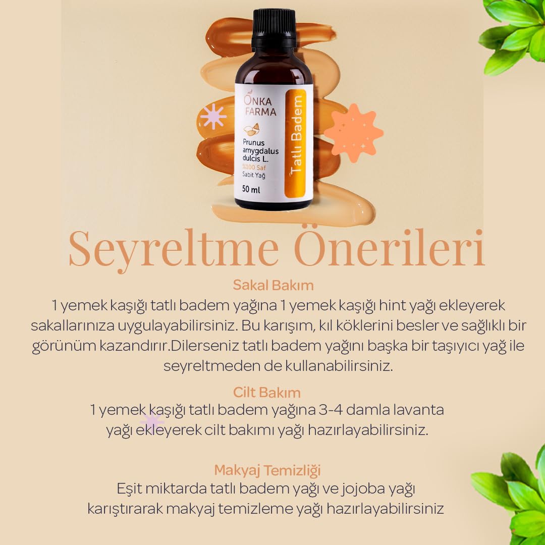 Onka Farma Tatlı Badem Yağı 50 ml