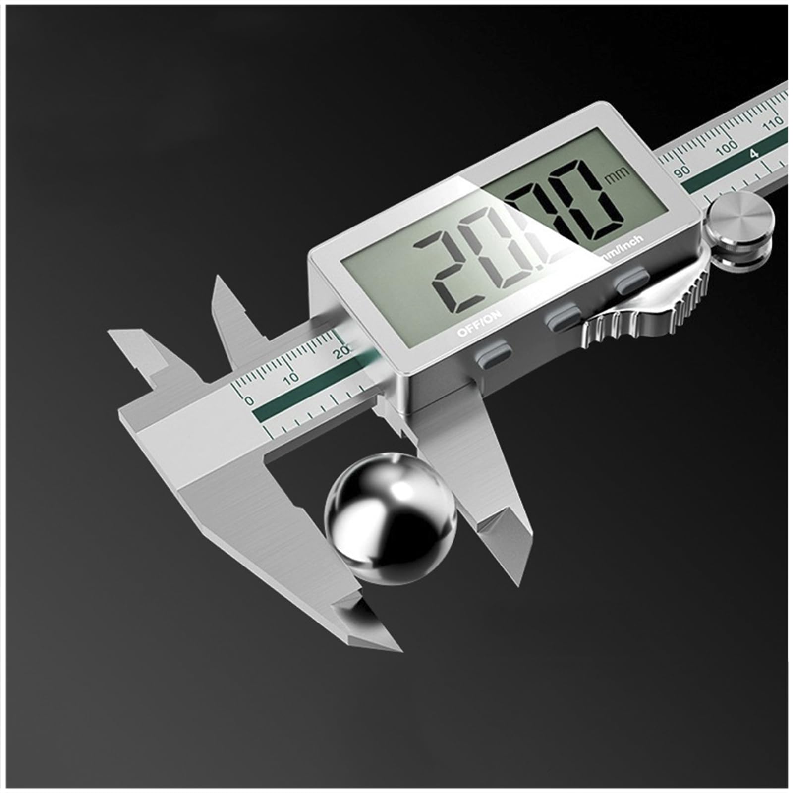 SWENEEN Ip54 Waterproof Digital Caliper,Stainless Steel Electronic Vernier Caliper With Lcd Screen,Digital Micrometer Caliper Tool For Diy,Household,Jewelry,Woodworking,3D Printi,200mm/8