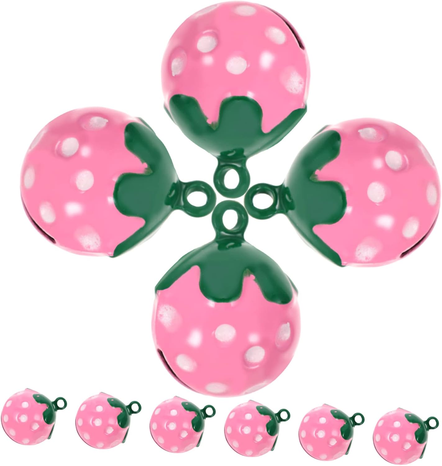 20 Pcs Copper Halloween Accessories Strawberry Charms Sheep Bell Goat Bells Pendant Charm Bags