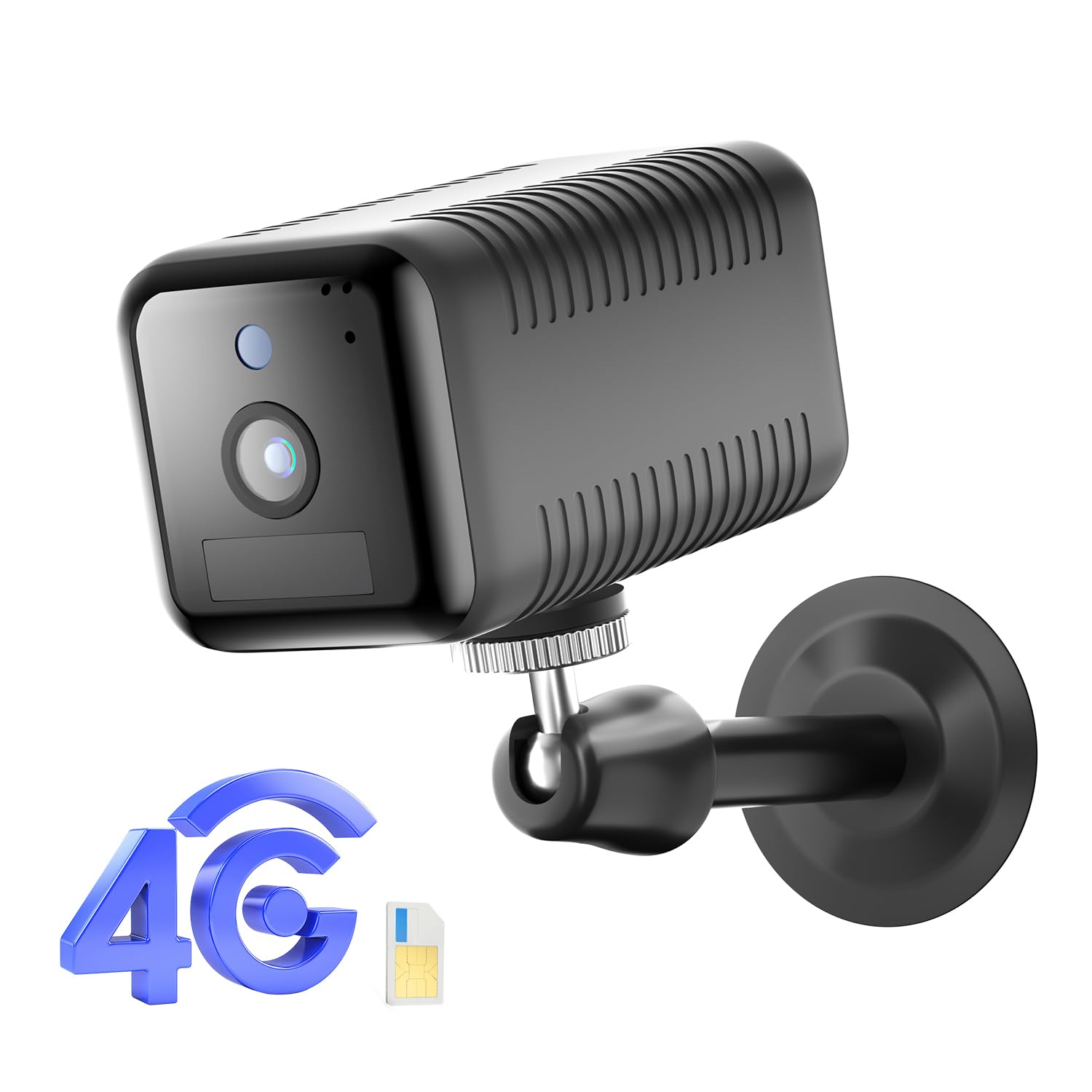 runofast No WiFi Security Camera, 4G LTE Cellular Camera with Virtual SIM Card, Radar Motion Sensor, 2K Indoor & Outdoor Security Camera, 18-Hour Continuous Use, Portable Cellular Trail Camera