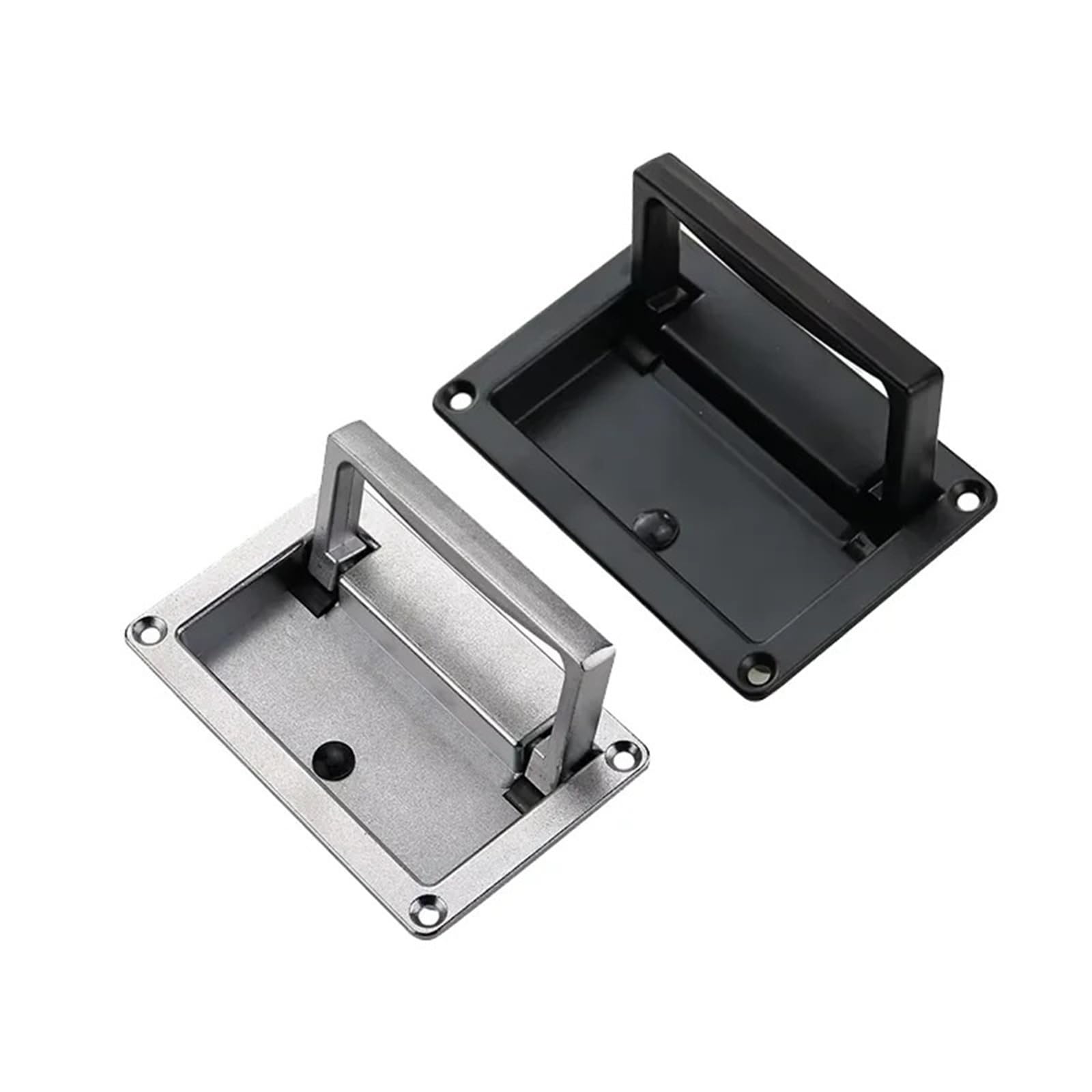 Poignée pliante encastrée 84mm meuble placard tiroir alliage zinc sablé