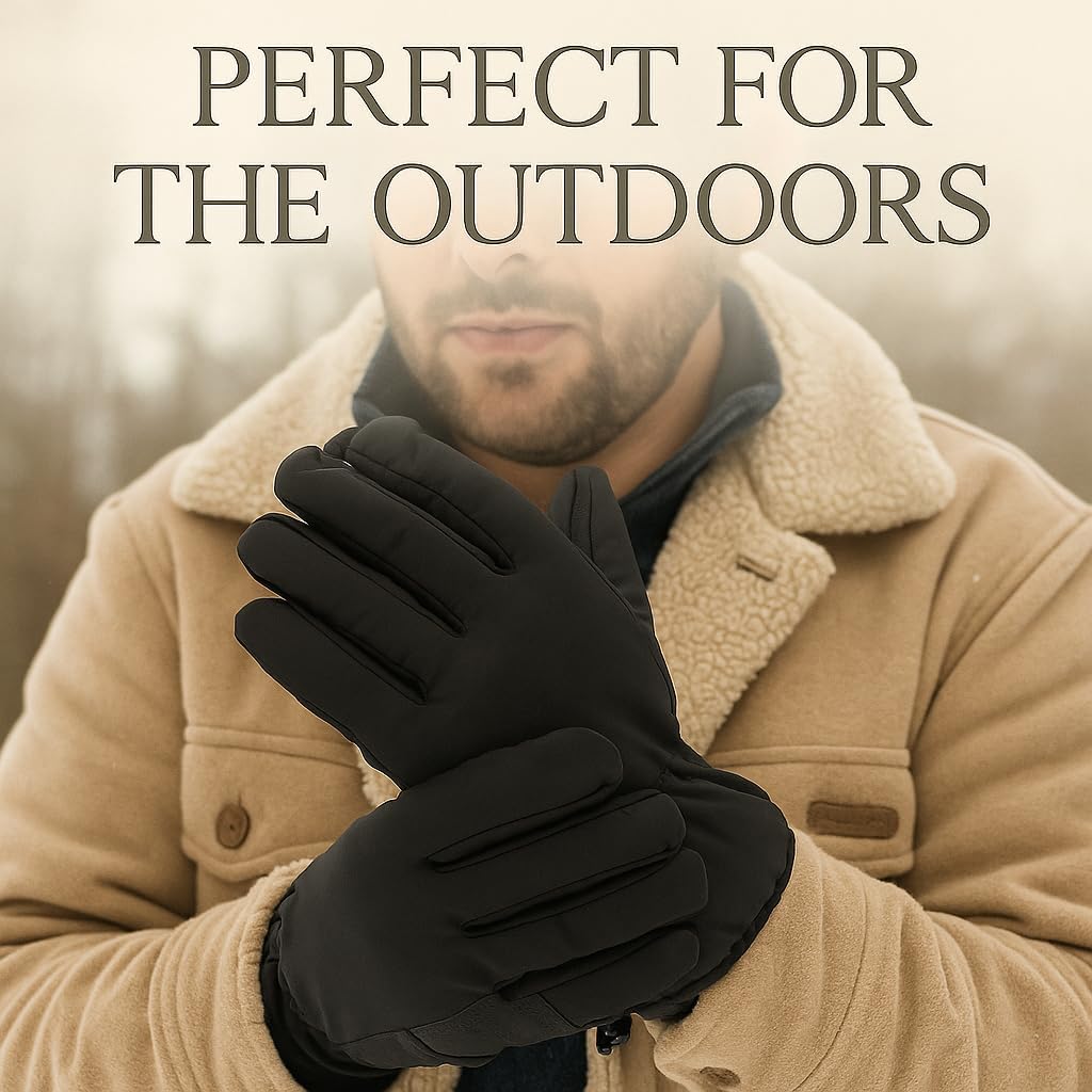 Polar Extreme Heat Men's Waterproof Sherpa-Lined Ski and Snowboarding Gloves - Warm Winter Protection, Tough Outdoor Thermals image 3
