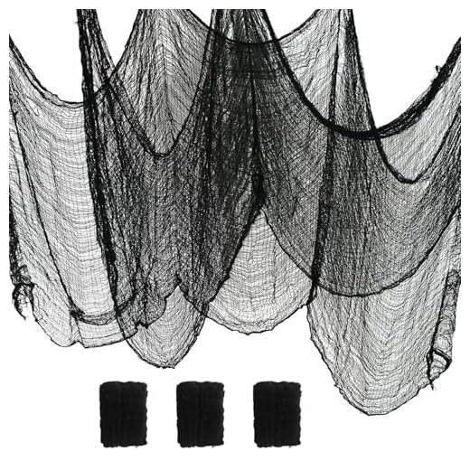 Yunfan 590" x 30" Halloween Creepy Cloth Spooky Halloween Decorations Indoor Outdoor Haunted House Party Decor Supplies Backdrops for Garden,Doorways,Yard,Home,Windows