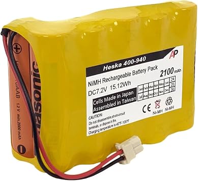 Artisan Power Replacement Battery for Heska Vet IV 2.2 Infusion Pump - 400-940 - NiMH, 2100 mAh