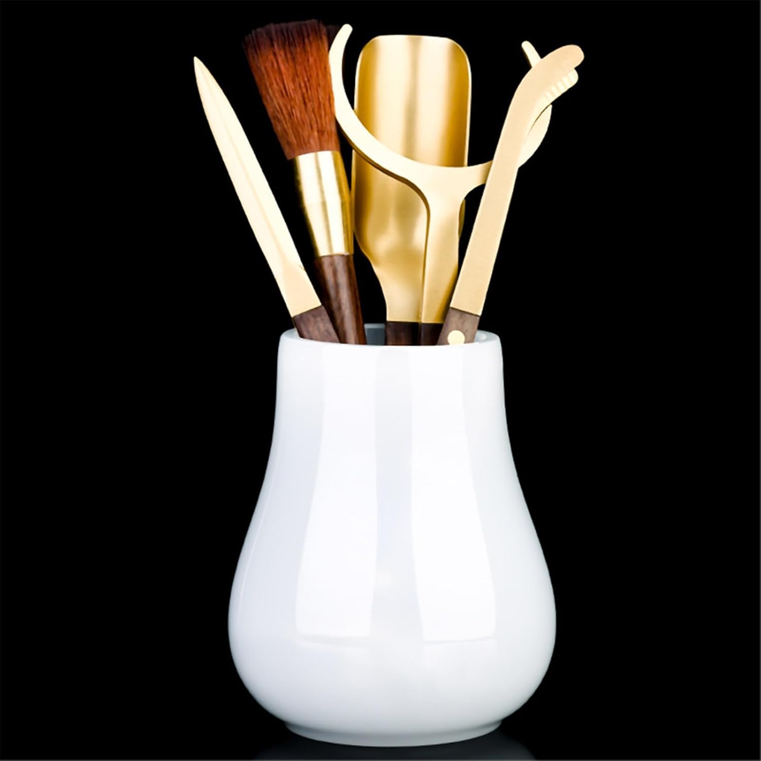 Tea Ceremony Glaze Kung Fu Tea Set Accessories Black Sandalwood Tea Clip Tea Making Tools-Color1