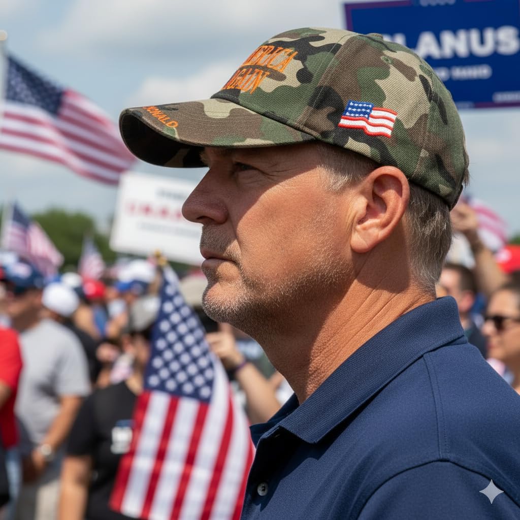 Trump MAGA Hat for Men & Women - Make Beautiful America Great Once Again - Charlie Kirk 47 - with American Flag - Image 2