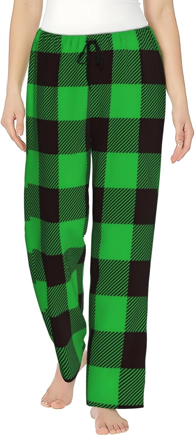 Women'S Soft Pajama Pants,Comfy Casual Christmas Pug Dog Lounge Pants With Pockets,Sleep Pajama Bottoms For Women